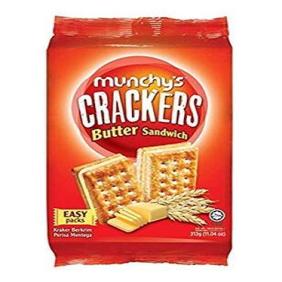 MUNCHEY CRACKERS BUTTER SANDWICH 300G