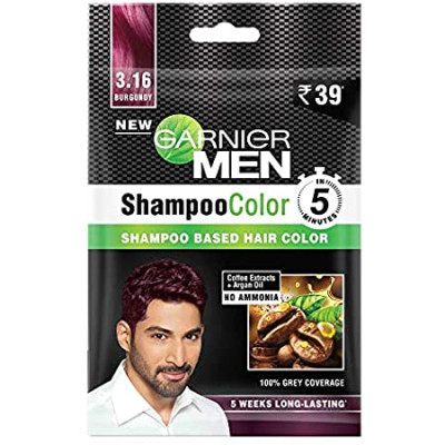 GARNIER MEN SHAMPOO COLOR BURGUNDY 3.16