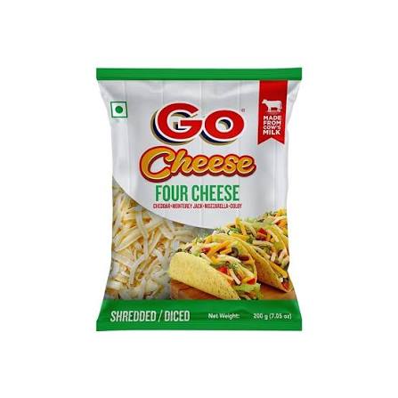 GO CHEESE FOUR  CHEESE MOZZARELLA 200G