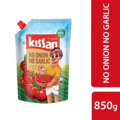 KISSAN NO ONION NO GARLIC TOMATO SAUCE 850G