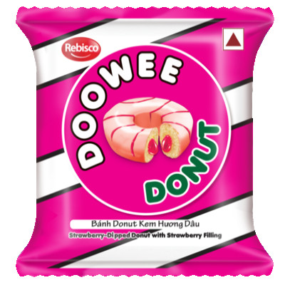 REBISCO DOOWEE DONUT STRAWBERRY DIPPED 30G