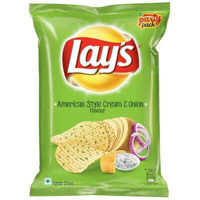 LAYS AMERICAN STYLE CREAM & ONION FLAVOUR 221G