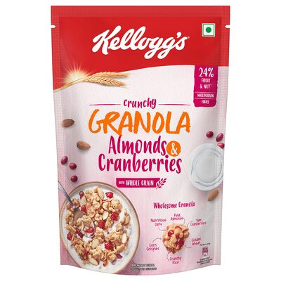KELLOGGS CRUNCHY GRANOLA ALMONDS & CRANBERRY 450G