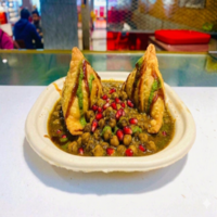 ALOO SAMOSA WITH CHANA