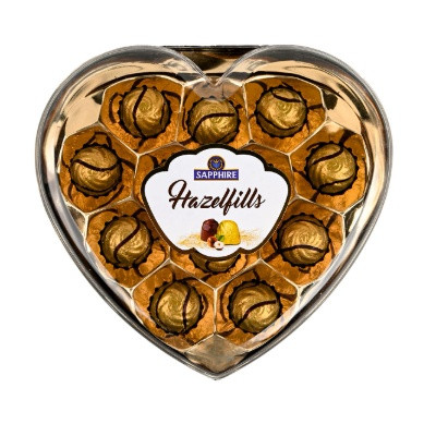 SAPPHIRE HAZELFILLS HEART CHOCOLATE T12