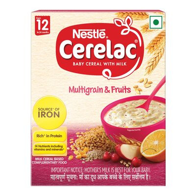NESTLE CERELAC MULTIGRAIN & FRUIT 300G 12-24 MONTH