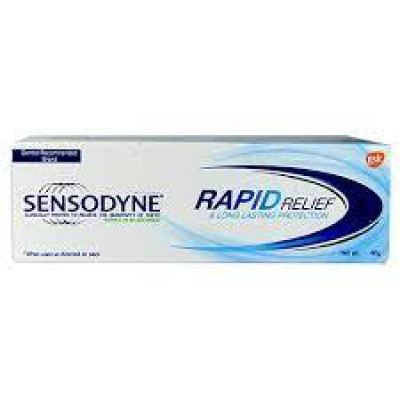 SENSODYNE RAPID RELIEF FLOURIDE TOOTHPASTE 40G