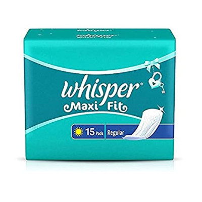 WHISPER MAXI NIGHT 317MM XL+ 15 PADS