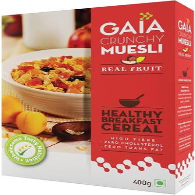 GAIA CRUNCHY MUSELI REAL FRUIT 400G