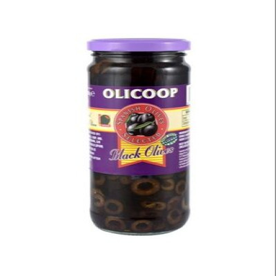 OLICOOP BLACK OLIVE SLICED 450G
