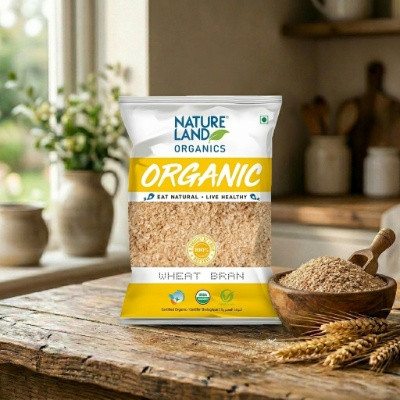 NATURE LAND ORGANIC WHEAT BRAN FLOUR 400G
