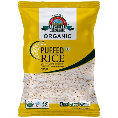 HEALTH FIELDS ORAGANIC PUFFED RICE 200GM