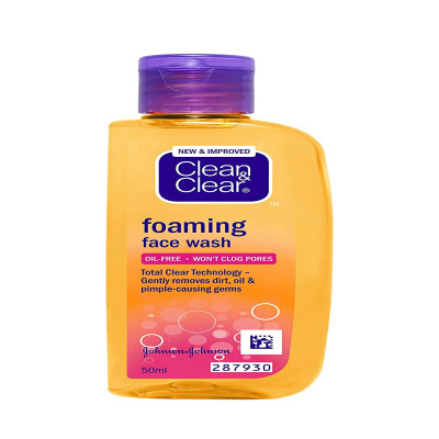 CLEAN & CLEAR FOAMING FACE WASH OIL 50ML