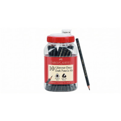 FABER CASTELL 10 GLIMMER DEEP DARK PENCIL 90
