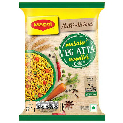 MAGGI MASALA VEG ATTA NOODLES 72.5G