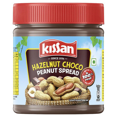 KISSAN HAZELNUT CHOCO PEANUT SPREAD 350G