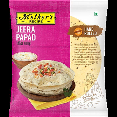 MOTHERS JEERA PAPAD 200G