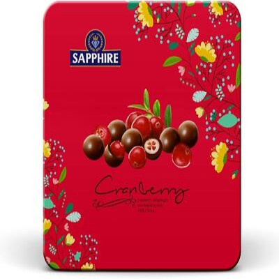 SAPPHIRE CRANBERRY MILK CHOCO 200G