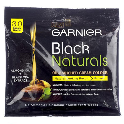 GARNIER BLACK BROWN NATURAL COLOUR 3.0 20 45/-