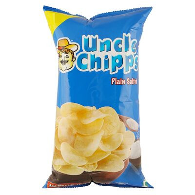 UNCLE CHIPS PLAIN SALTED 80GM
