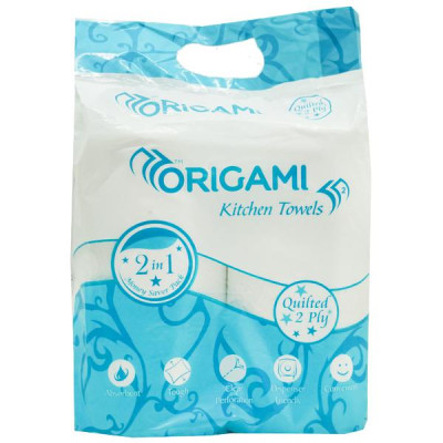 ORIGAMI KITCHEN TOWELS 2 PLY