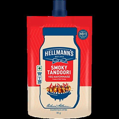 HELLMANNS SMOKY TANDOORI VEG MAYONAISE 85G
