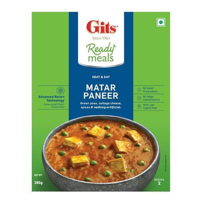 GITS READY MEALS MUTTER PANEER 285G