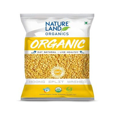 NATURE LAND ORGANIC DAL MOONG DHULI 500G