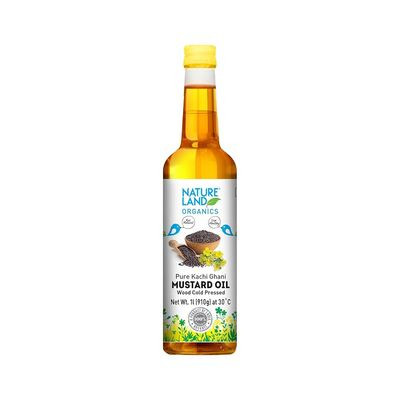 NATURE LAND ORGANICS MUSTARD OIL 1LTR