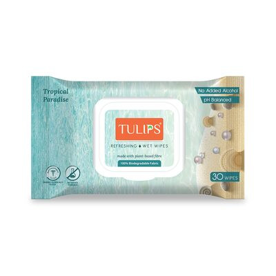 TULIPS FACIAL WET WIPES 25 WIPES