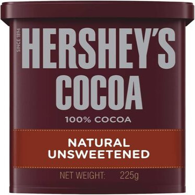 HERSHEYS COCOA NATURAL UNSWEETENED 225G