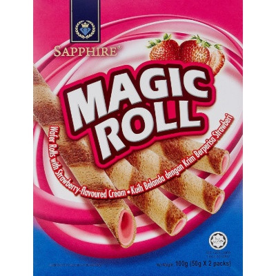 SAPPHIRE MAGIC ROLL STRAWBERRY FLAV. 100G