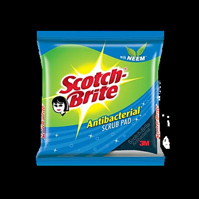 SCOTCH BRITE ANTIBECTERIAL SCRUB PAD RS 20