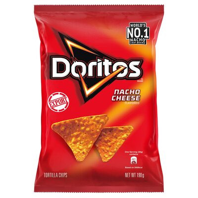 DORITOS NACHO CHEESE FLAVOURS 187G