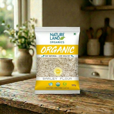 NATURE LAND ORGANIC BARLEY FLOUR 500G