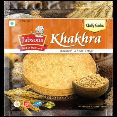 JABSONS KHAKHRA CHILLY GARLIC 180G