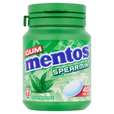 MENTOS PURE FRESH SPEARMINT CHEWING GUM 15.6G
