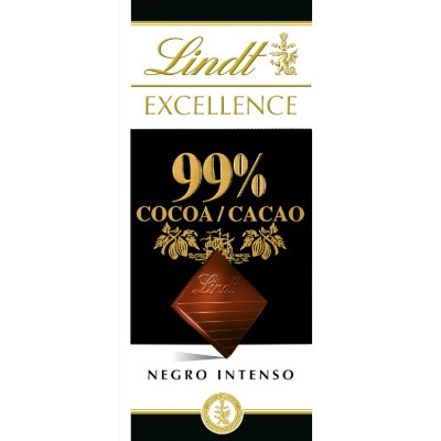 LINDT ABSOLUTE DARK 99% COCOA 50G