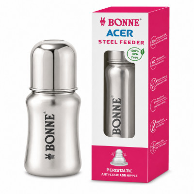 BONNE ACER STEEL FEEDER BOTTLE 125ML