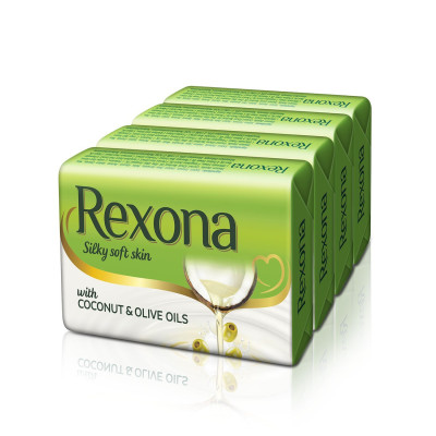 REXONA COCONUT & OLIVE 4*100GM SOAP SET