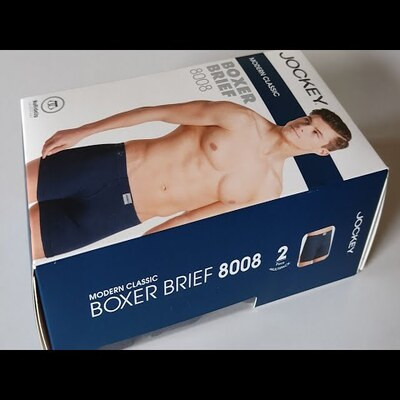 JOCKEY BOXER BRIEF 8008 L DEEP SLATE 2PCS PACK