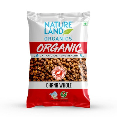 NATURE LAND ORGANIC DAL KALA CHANA 500G