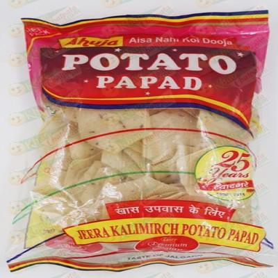 AHUJA JEERA KALI MIRCH POTATO PAPAD 100G