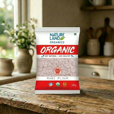 NATURE LAND ORGANIC RAGI FLOUR 500G