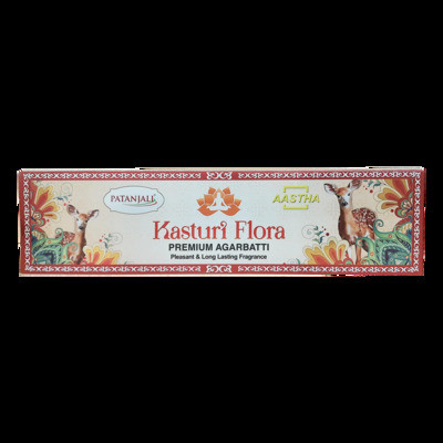 PATANJALI AASTHA KASTURI FLORA AGGARBATTI 20 N