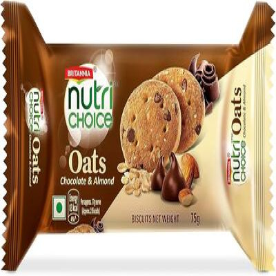 BRITANNIA NUTRI CHOICE OATS CHOCO ALMOND 75G
