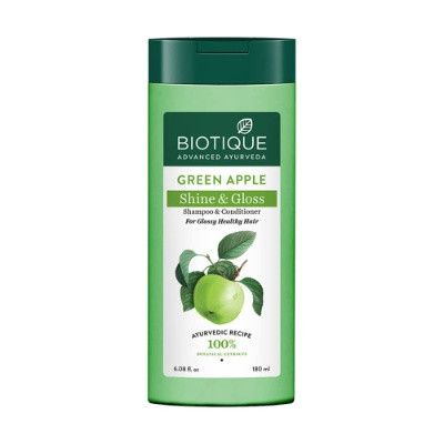BIOTIQUE GREEN APPLE SHINE & GLOSS 180ML