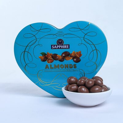SAPPHIRE ALMONDS MILK CHOCO 160G