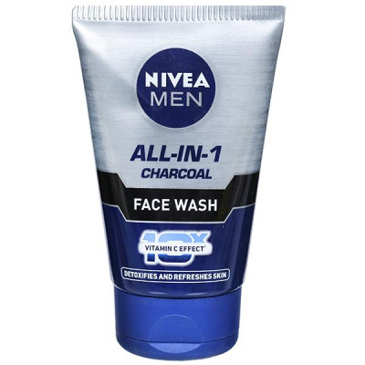 NIVEA MEN ALL IN 1 CHARCOAL FACEWASH 100G
