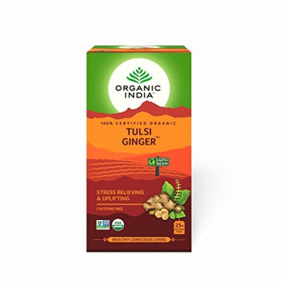 ORGANIC INDIA TULSI GINGER TURMERIC TEA 25BAGS